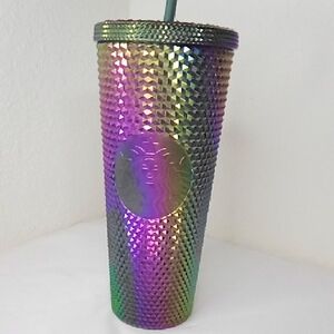 Starbucks Iridescent Tumbler 24 Oz with Straw
